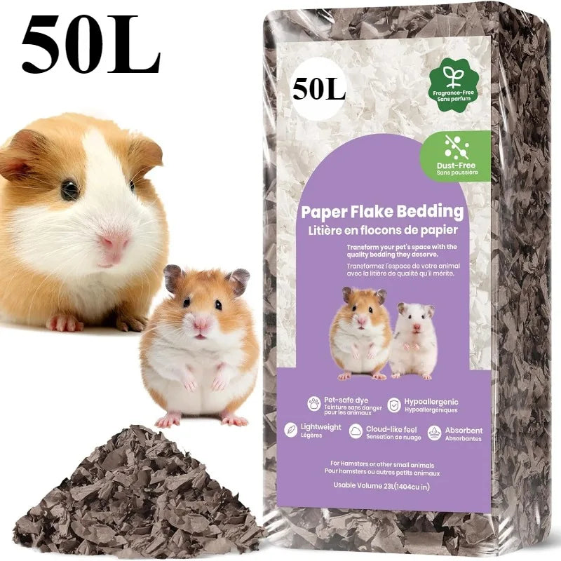 23L/50L Paper Small Pet Bedding
