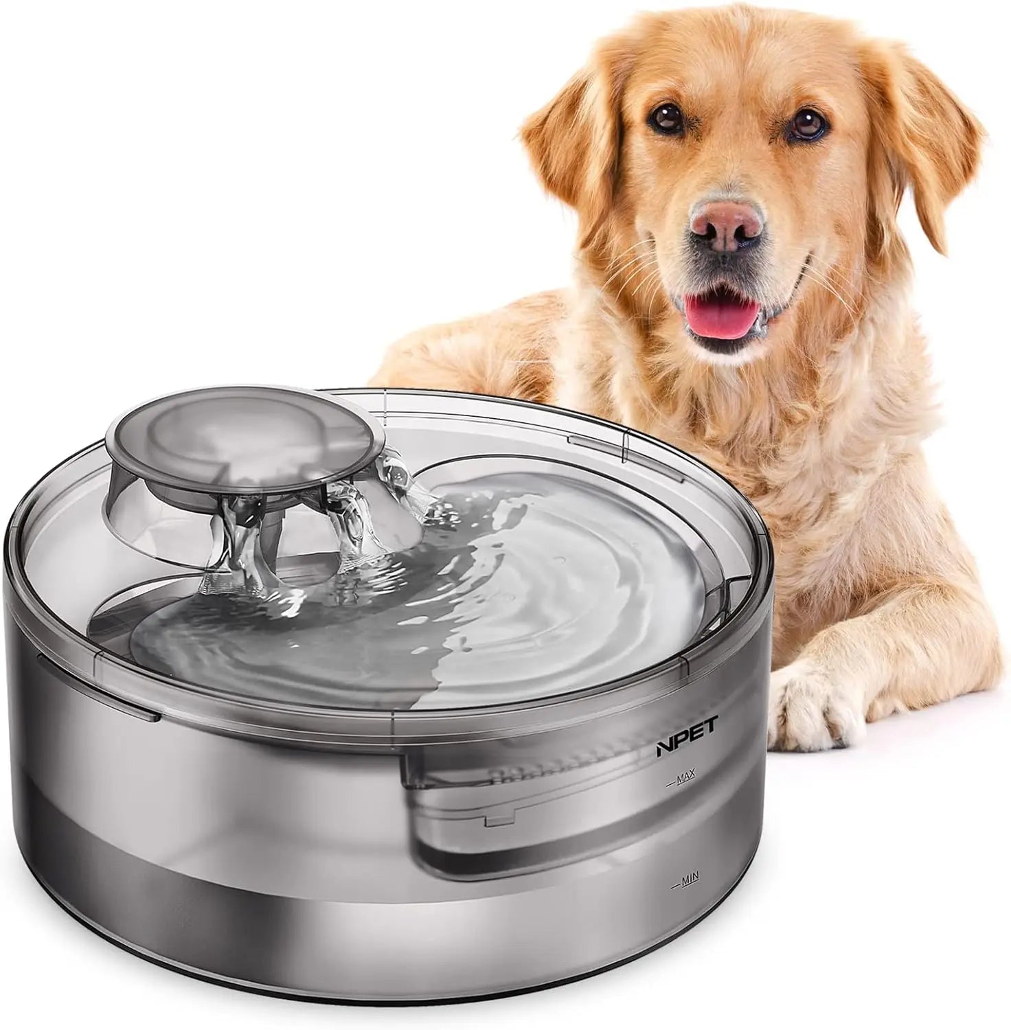Dog Water Fountain, 170oz/1.3Gallon/5L Large Automatic Pet Water Dispenser