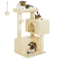 Multi-Level Cat Tree Tower with Sisal Scratching Posts and Soft Padded Perch